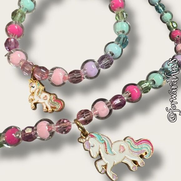 Bundle Sale 3 for $15 | Kids Unicorn Necklace & Bracelet - Picture 10 of 11